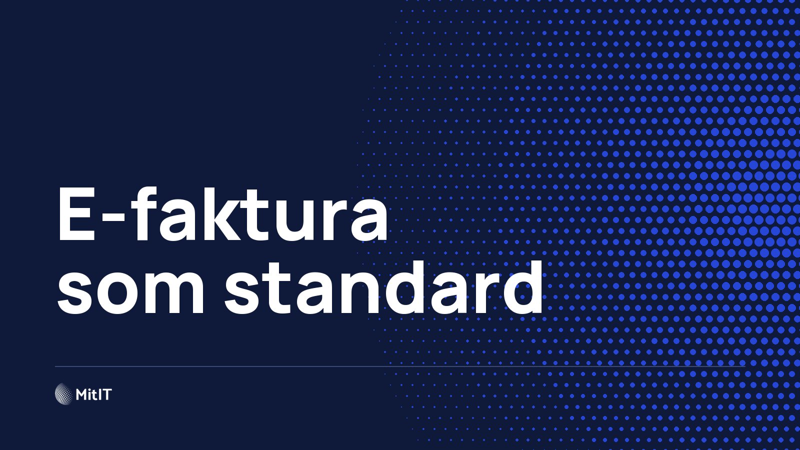 E-faktura som standard